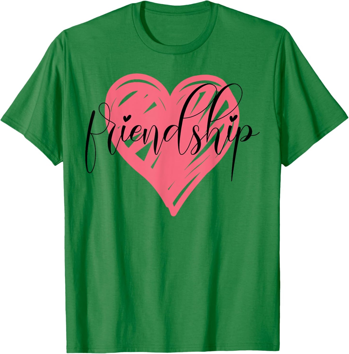 Friendship Best-Friend Cute Heart Bestie BFF Matching T-Shirt - T-Shirt | Irish Green