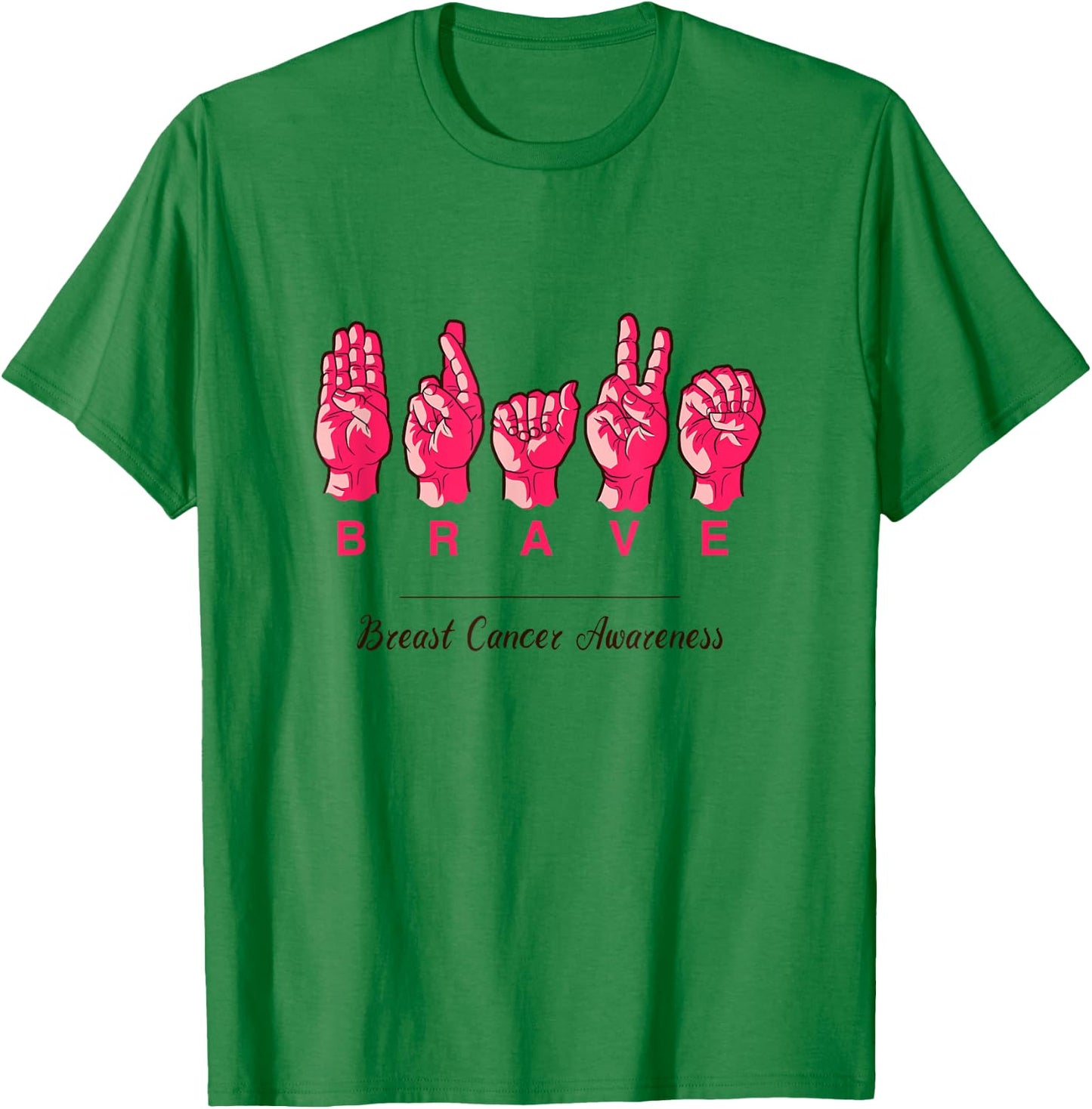 Breast Cancer Awareness Shirt - Brave Breast Cancer Survivor T-Shirt - T-Shirt | Irish Green