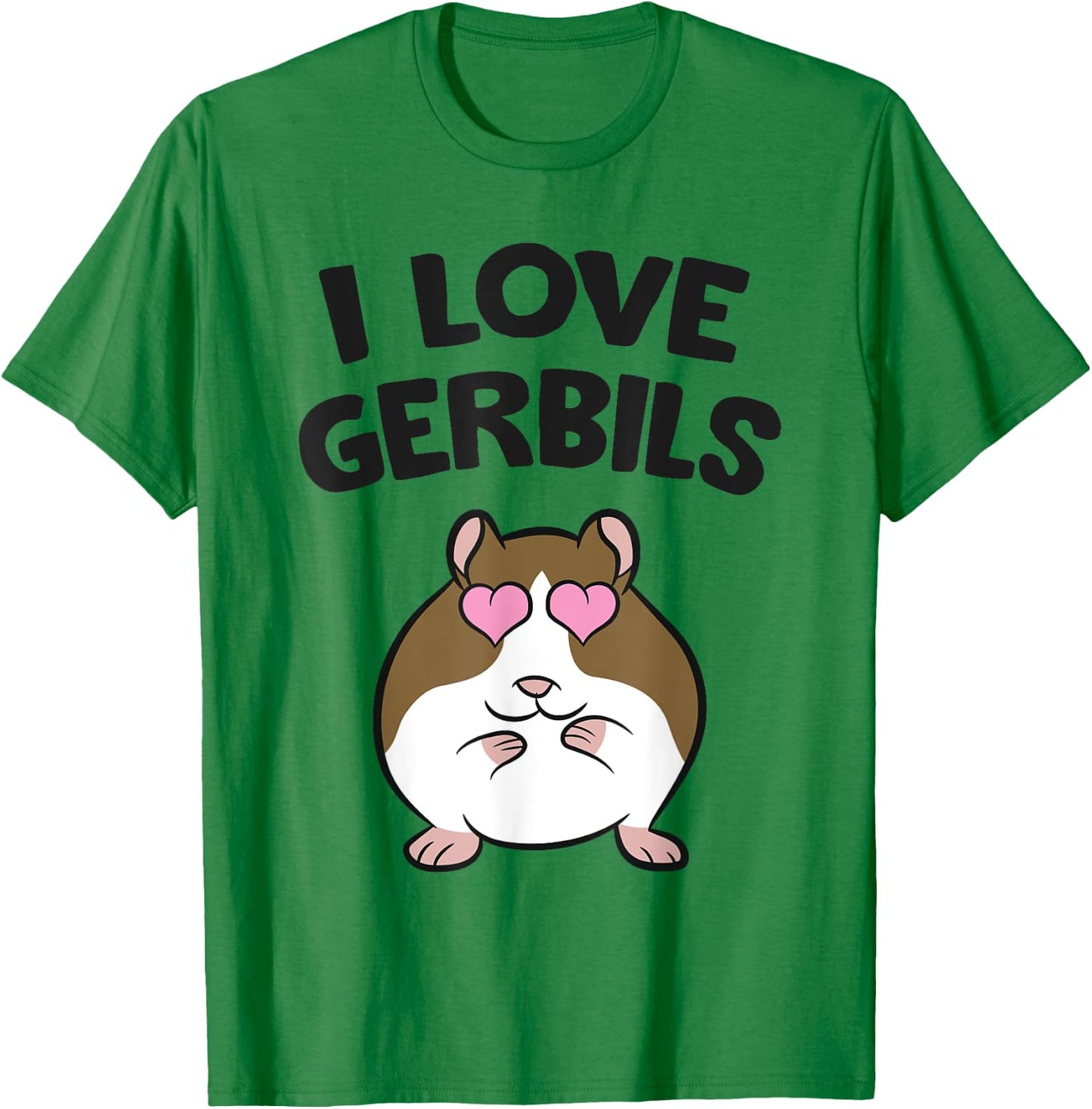Gerbil Pet Mouse Gerbil Keeper I Love Gerbils T-Shirt - T-Shirt | Irish Green