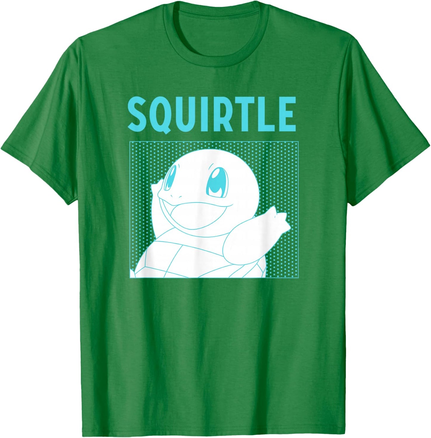Pokémon Squirtle Adorable Comic Box Panel Portrait T-Shirt - T-Shirt | Irish Green
