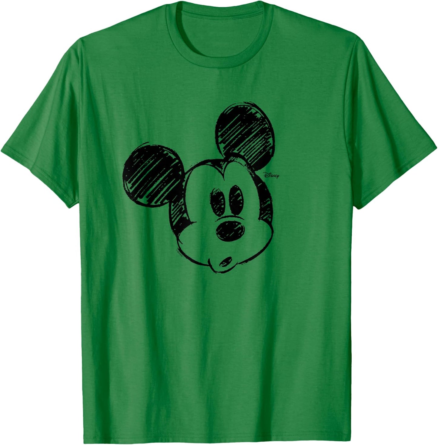 Mickey - Sketch Head Mickey T-Shirt - T-Shirt | Irish Green