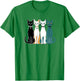 Retro Cats Midcentury Mid Century Age 60s 70s Space T-Shirt - T-Shirt | Irish Green