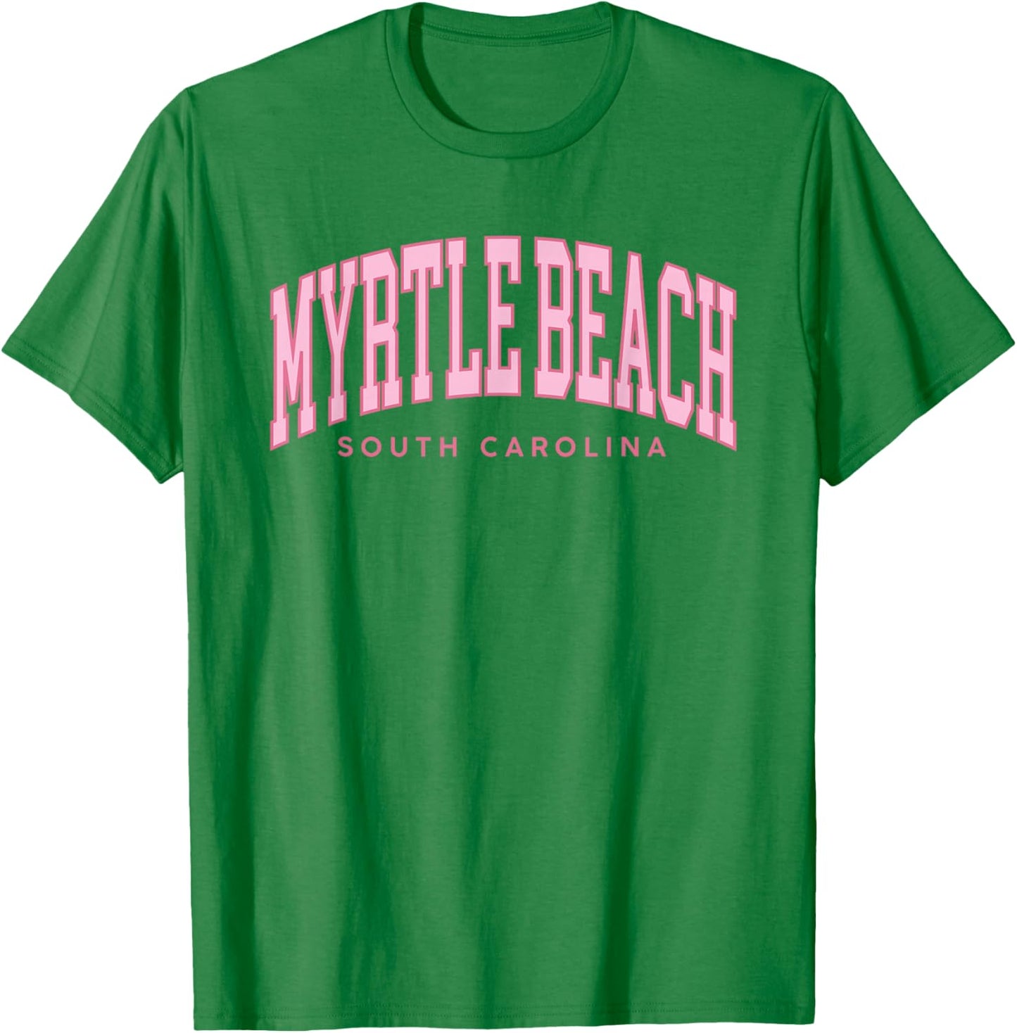 Retro Myrtle Beach South Carolina Beach Girls Summer T-Shirt - T-Shirt | Irish Green