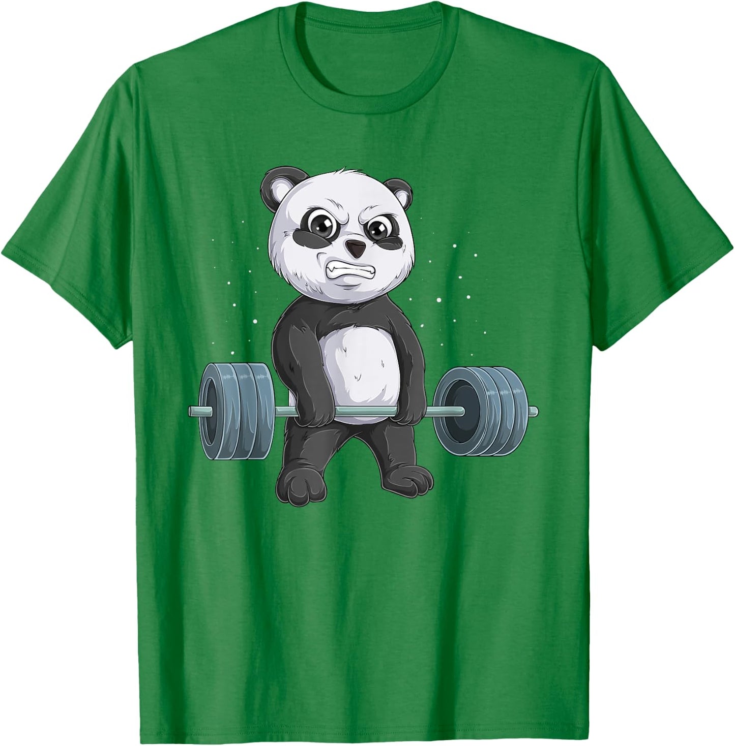 Panda Bear Weightlifting Funny Deadlift Men Fitness Gym T-Shirt - T-Shirt | Irish Green