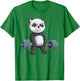 Panda Bear Weightlifting Funny Deadlift Men Fitness Gym T-Shirt - T-Shirt | Irish Green