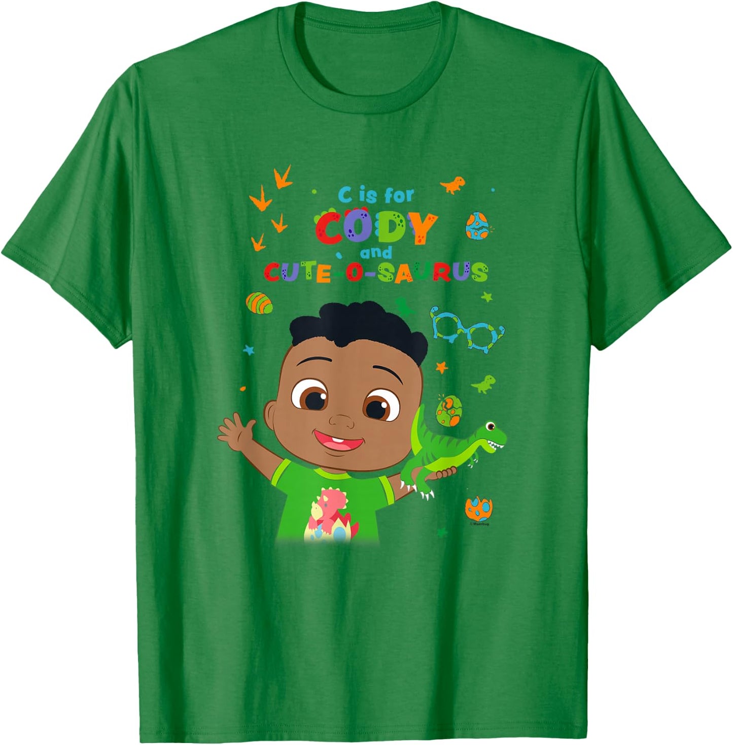 CoComelon C is for Cody and Cute-O-Saurus T-Shirt - T-Shirt | Irish Green