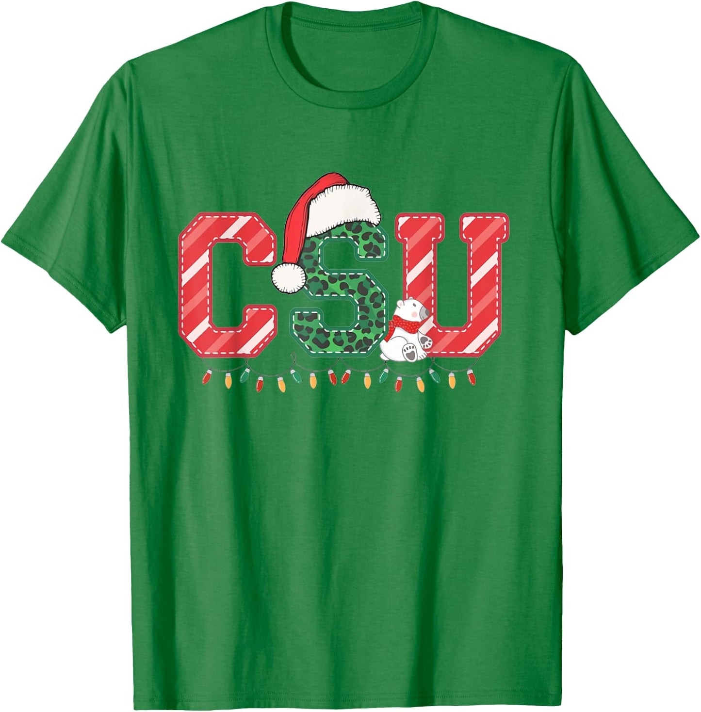 CSU Nurse Christmas Cardiac Service Unit Nurse RN CVICU T-Shirt - T-Shirt | Irish Green