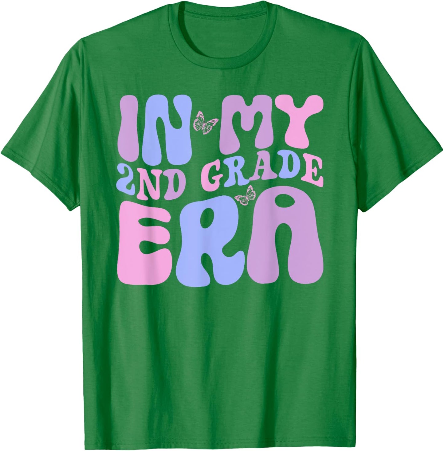 In My Second 2nd Grade Era, cute second grade girls teacher T-Shirt - T-Shirt | Irish Green
