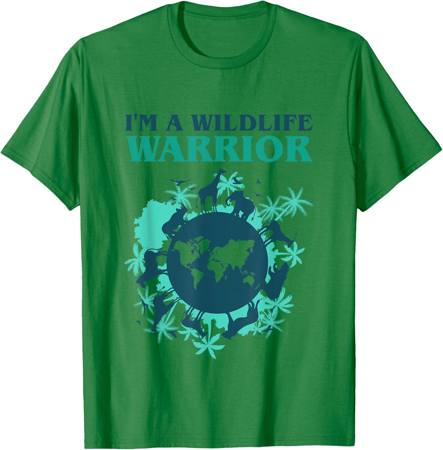 Im A Wildlife Warrior Biologist Protect Animals Wildlife Day T-Shirt - T-Shirt | Irish Green