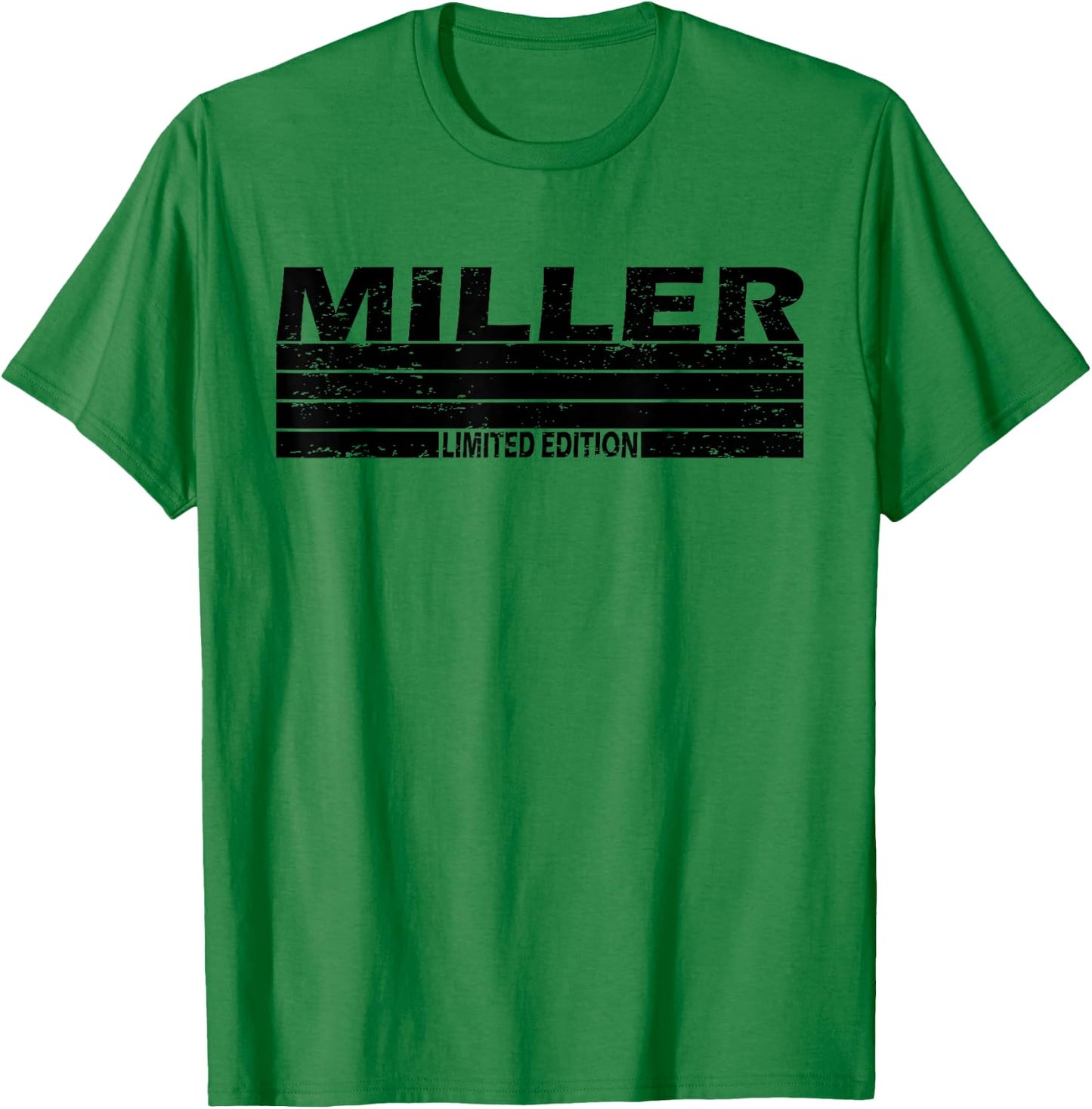 Miller Surname Limited Edition Retro Vintage Style Sunset T-Shirt - T-Shirt | Irish Green