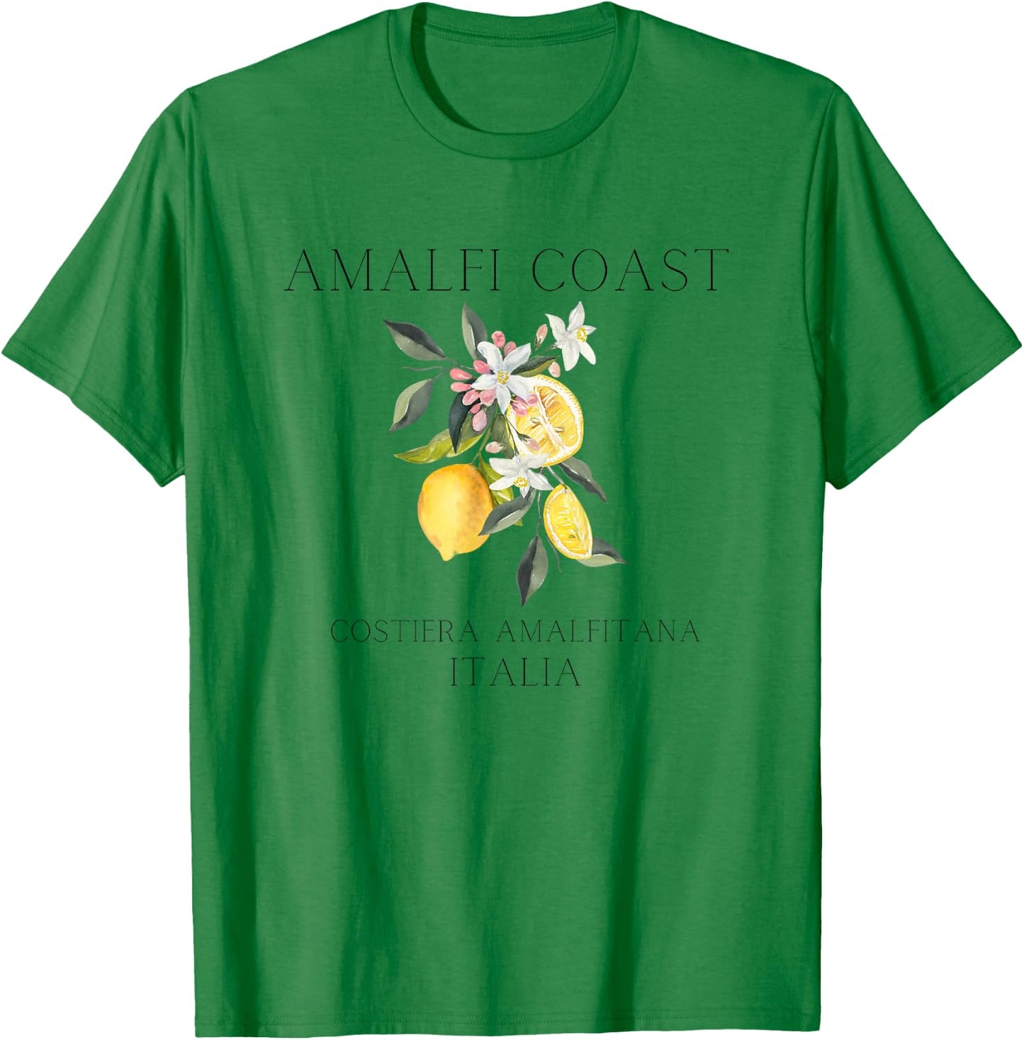 Amalfi Coast Lemons, Amalfi Italy T-Shirt - T-Shirt | Irish Green