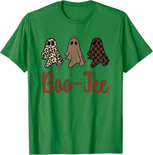 Halloween Ghost Costume Boujee Boo-Jee Spooky Season Vibes T-Shirt - T-Shirt | Irish Green