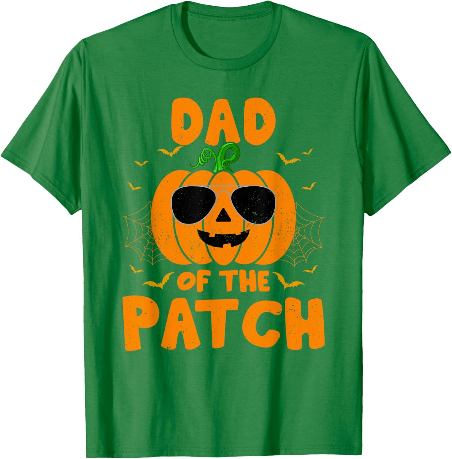 Pumpkin Dad Of The Patch Group Halloween Costume Family Dad T-Shirt - T-Shirt | Irish Green