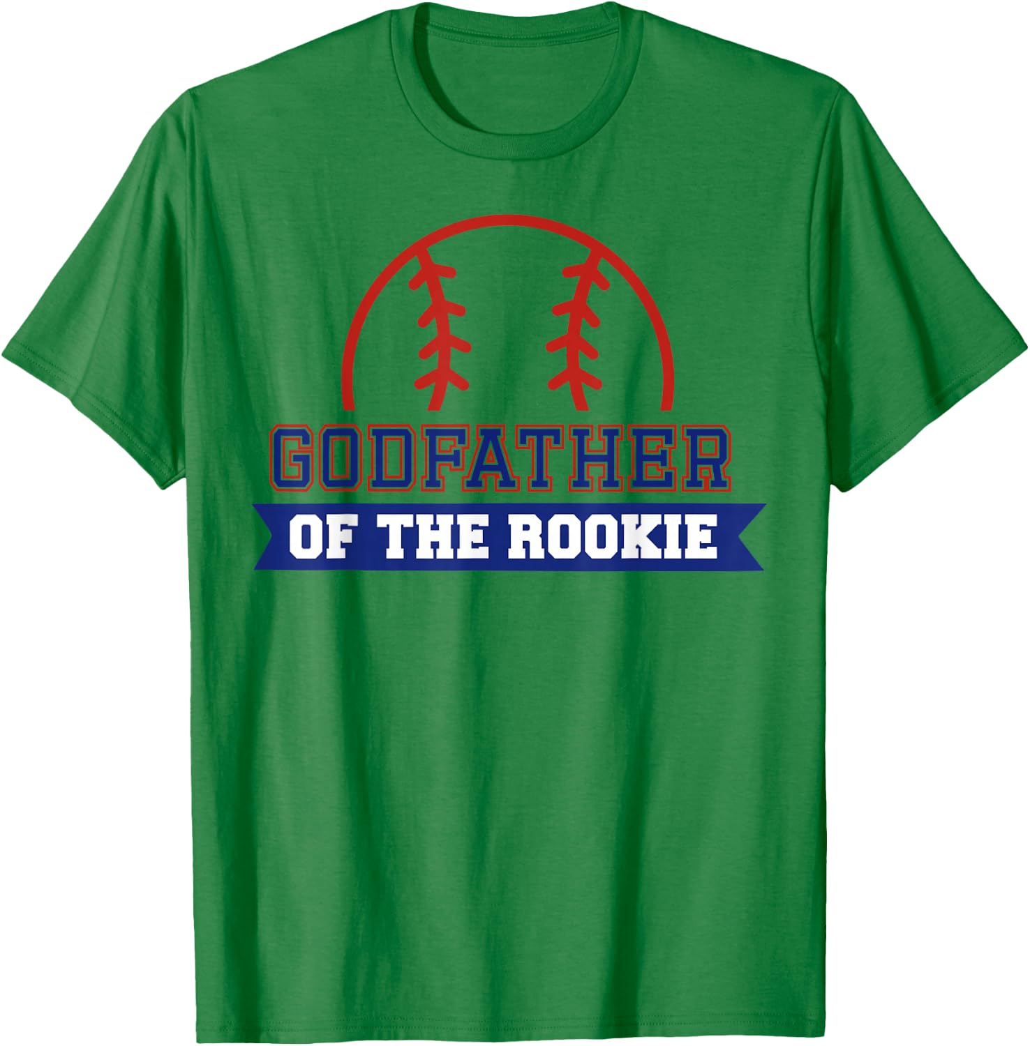 Godfather of Rookie 1st Birthday Baseball Theme Matching T-Shirt - T-Shirt | Irish Green