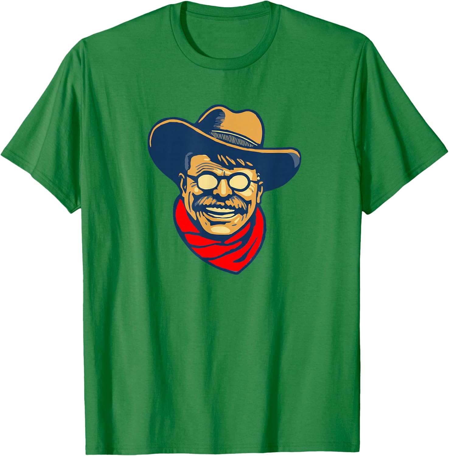 Teddy Roosevelt Rough Rider American National Parks Retro T-Shirt - T-Shirt | Irish Green