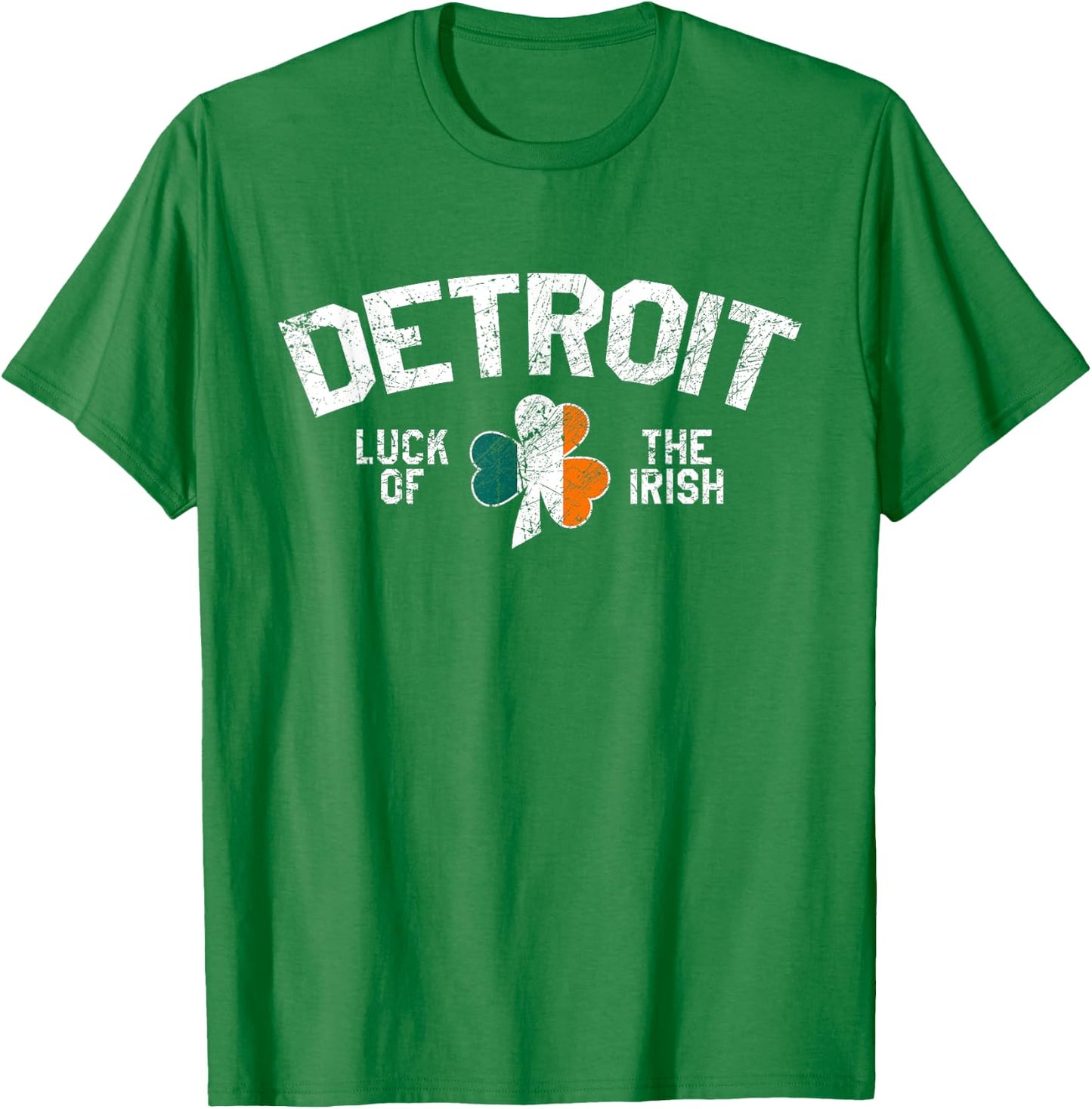 Detroit St. Patrick's Day Luck Of The Irish Michigan Cute T-Shirt - T-Shirt | Irish Green