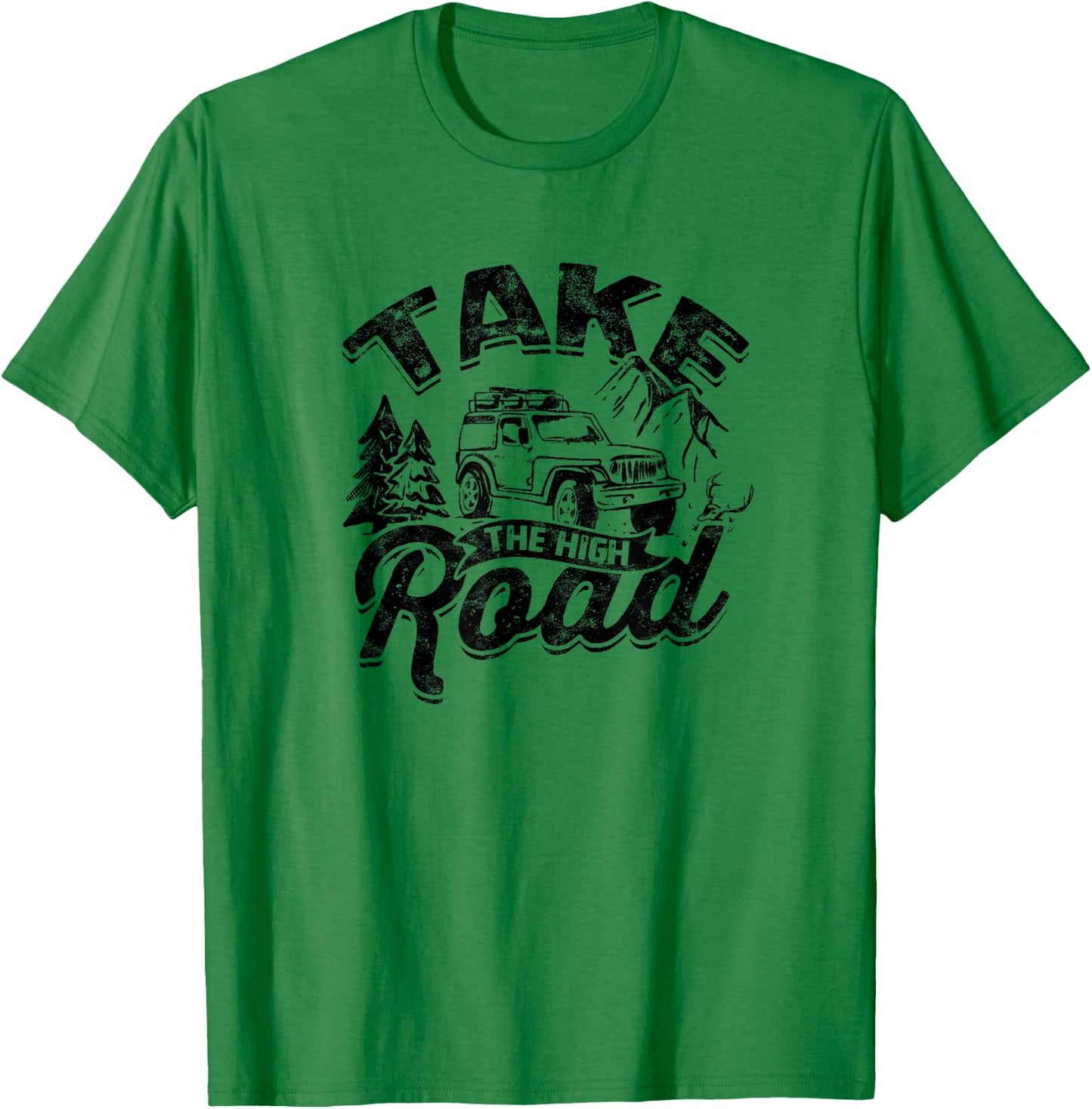Take the High Road - Mountaineering T-Shirt - T-Shirt | Irish Green