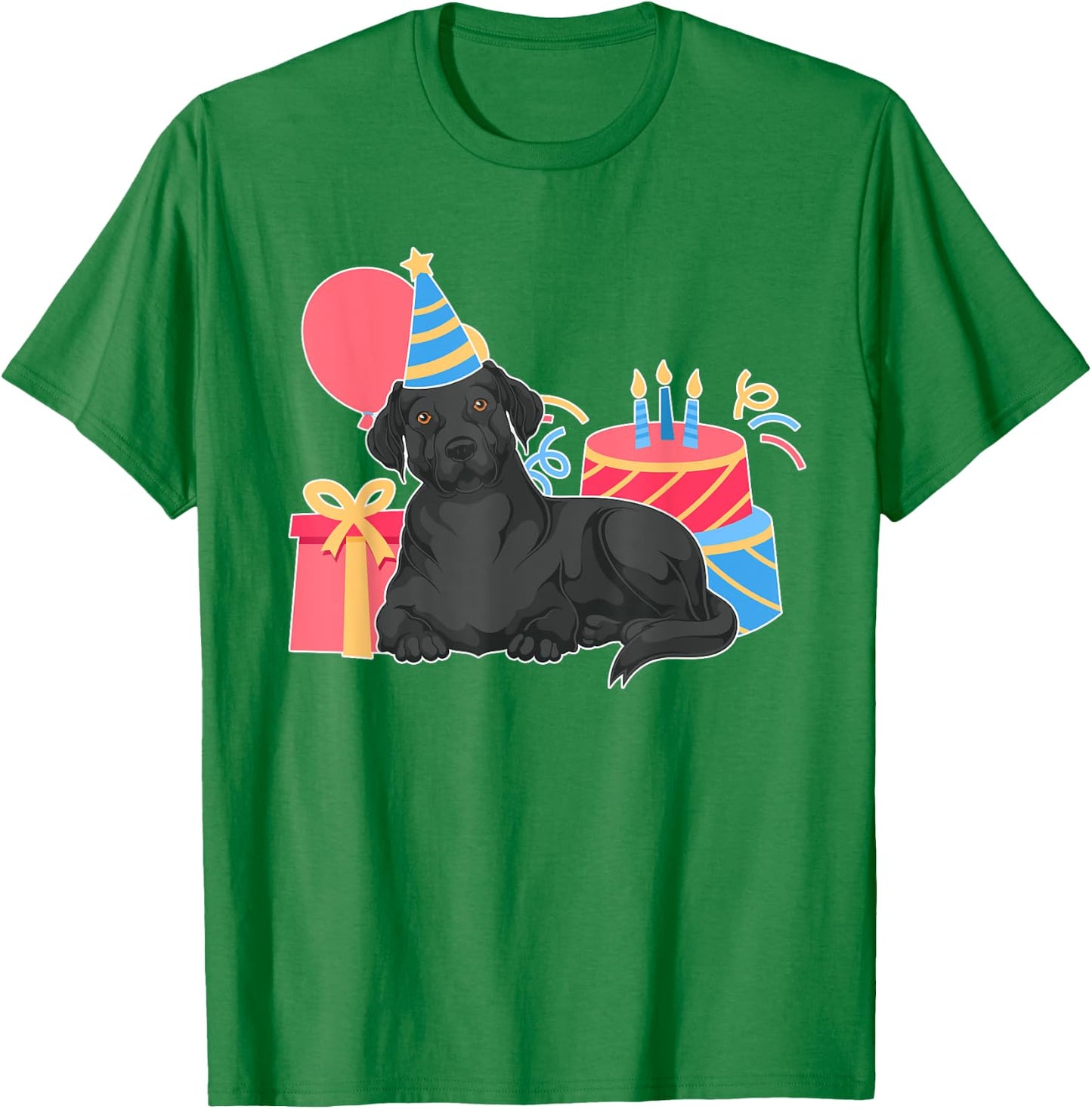Black Labrador Lover Dog Owner Kids Birthday Party Black Lab T-Shirt - T-Shirt | Irish Green
