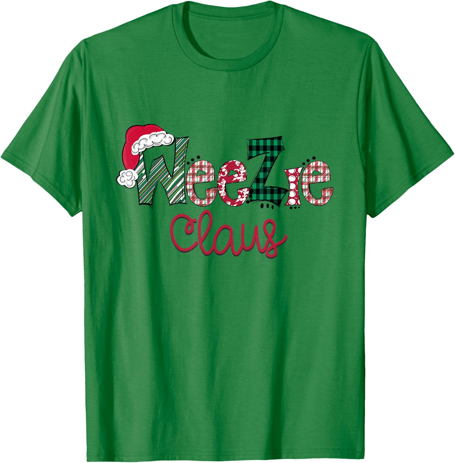Christmas WeeZie Claus Pajama Suit Santa Hat X-mas T-Shirt - T-Shirt | Irish Green