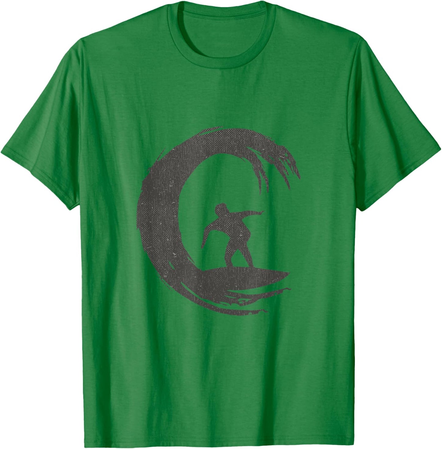 Wave Surfing Shirts Surf Logo T-Shirt - T-Shirt | Irish Green