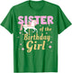 Sister Carousel Party 1st Birthday Girl Family Matching T-Shirt - T-Shirt | Irish Green