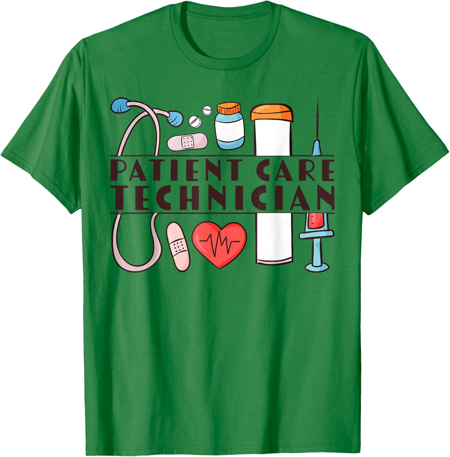 Cute Patient Care Technician PCT T-Shirt - T-Shirt | Irish Green