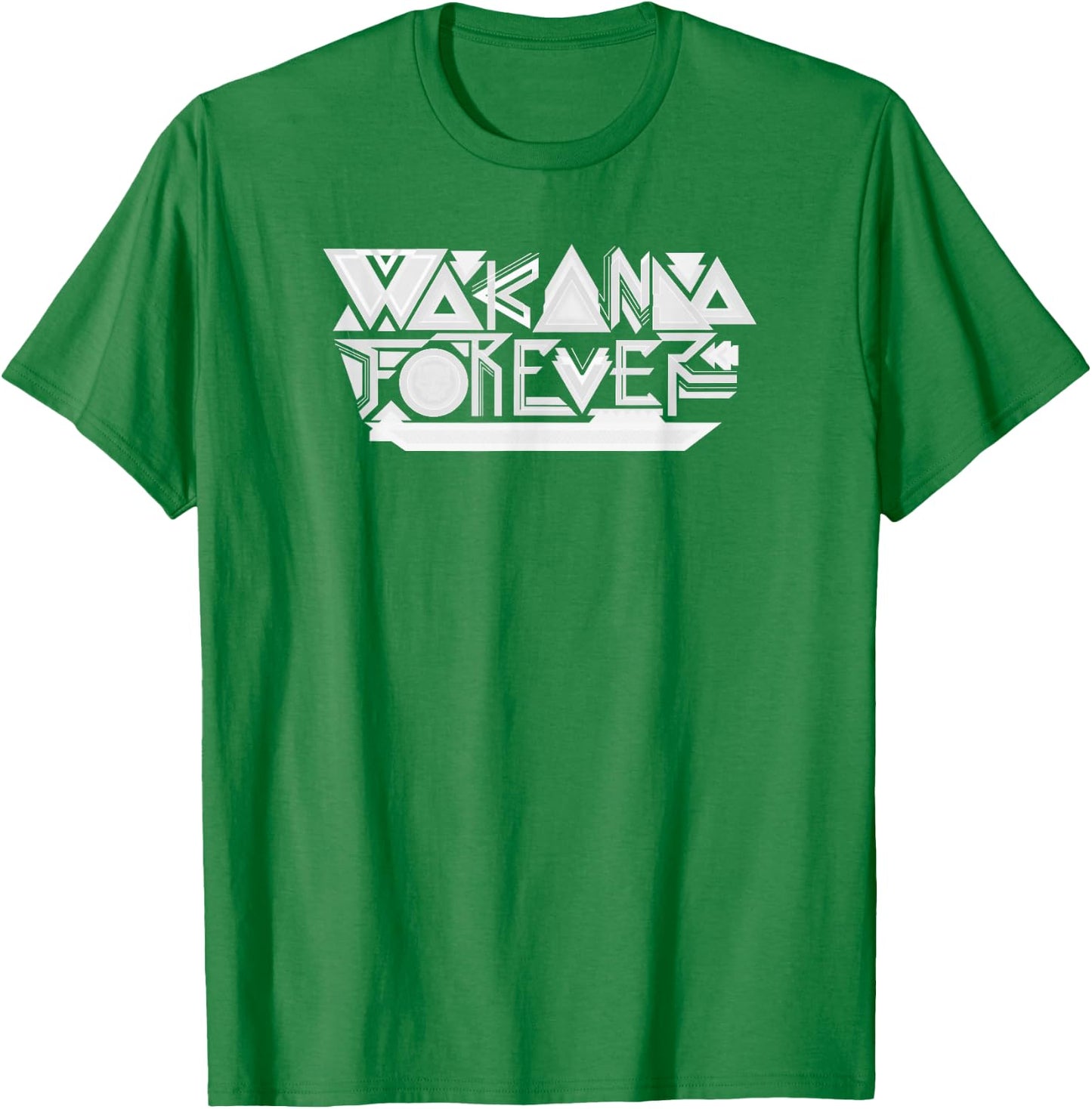 Marvel Black Panther: Wakanda Forever Gray On White Text T-Shirt - T-Shirt | Irish Green