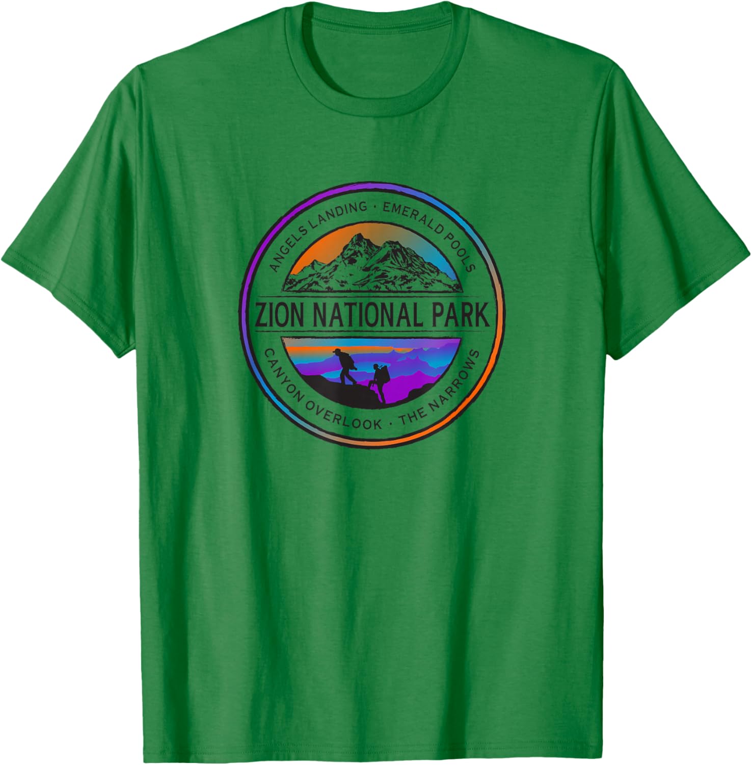 Zion National Park T-Shirt - T-Shirt | Irish Green