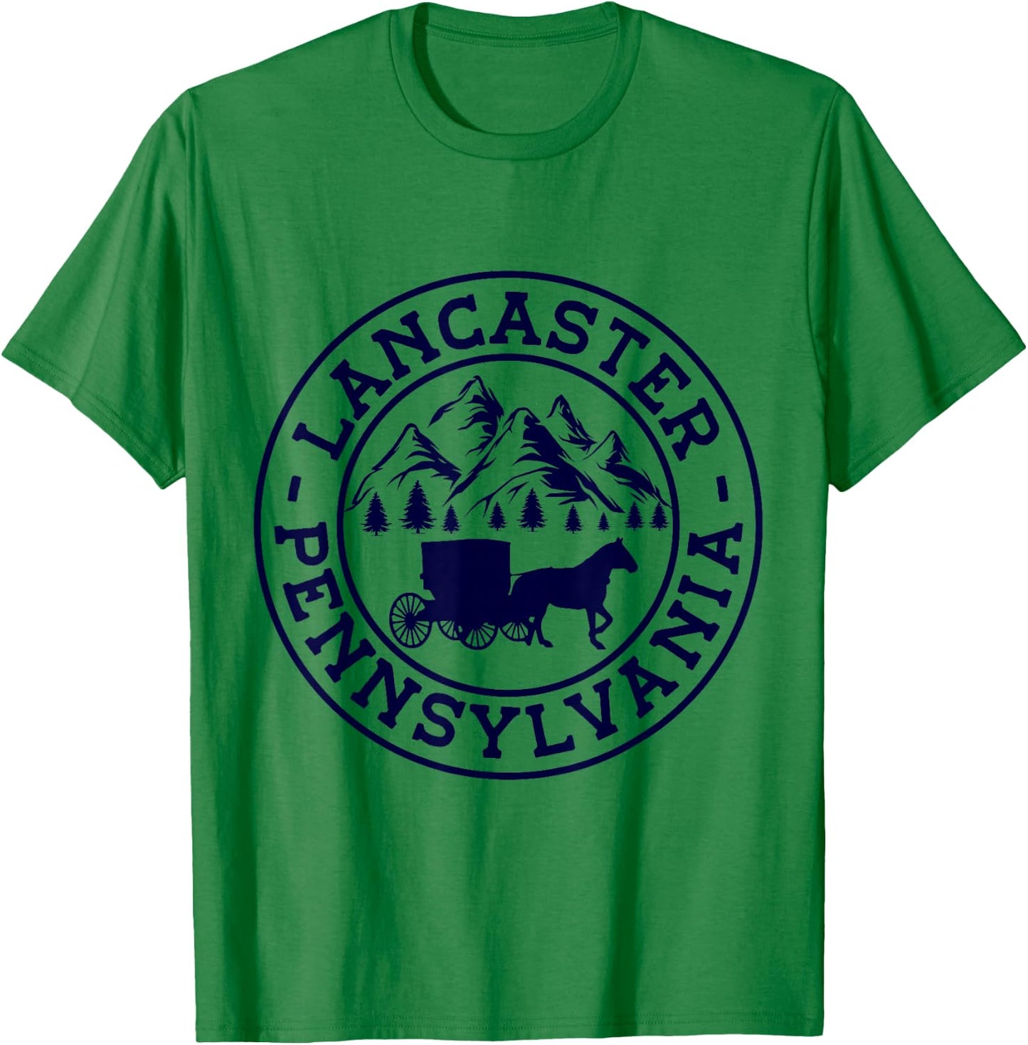 Lancaster Pennsylvania PA Vintage 70s 80s T-Shirt - T-Shirt | Irish Green