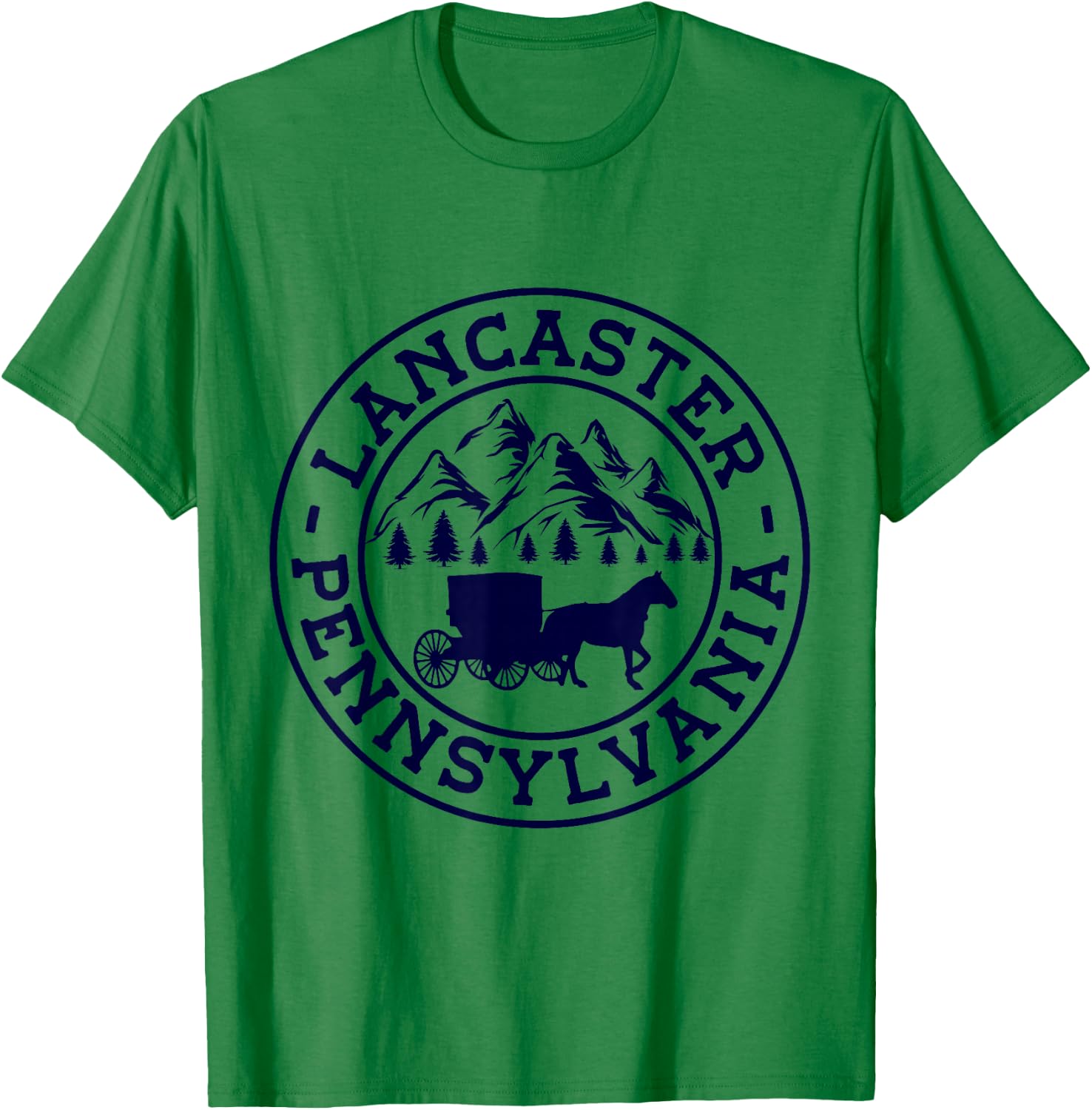 Lancaster Pennsylvania PA Vintage 70s 80s T-Shirt - T-Shirt | Irish Green