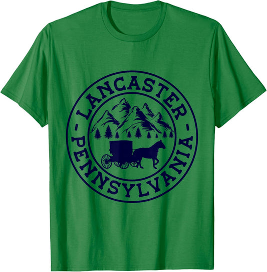 Lancaster Pennsylvania PA Vintage 70s 80s T-Shirt - T-Shirt | Irish Green