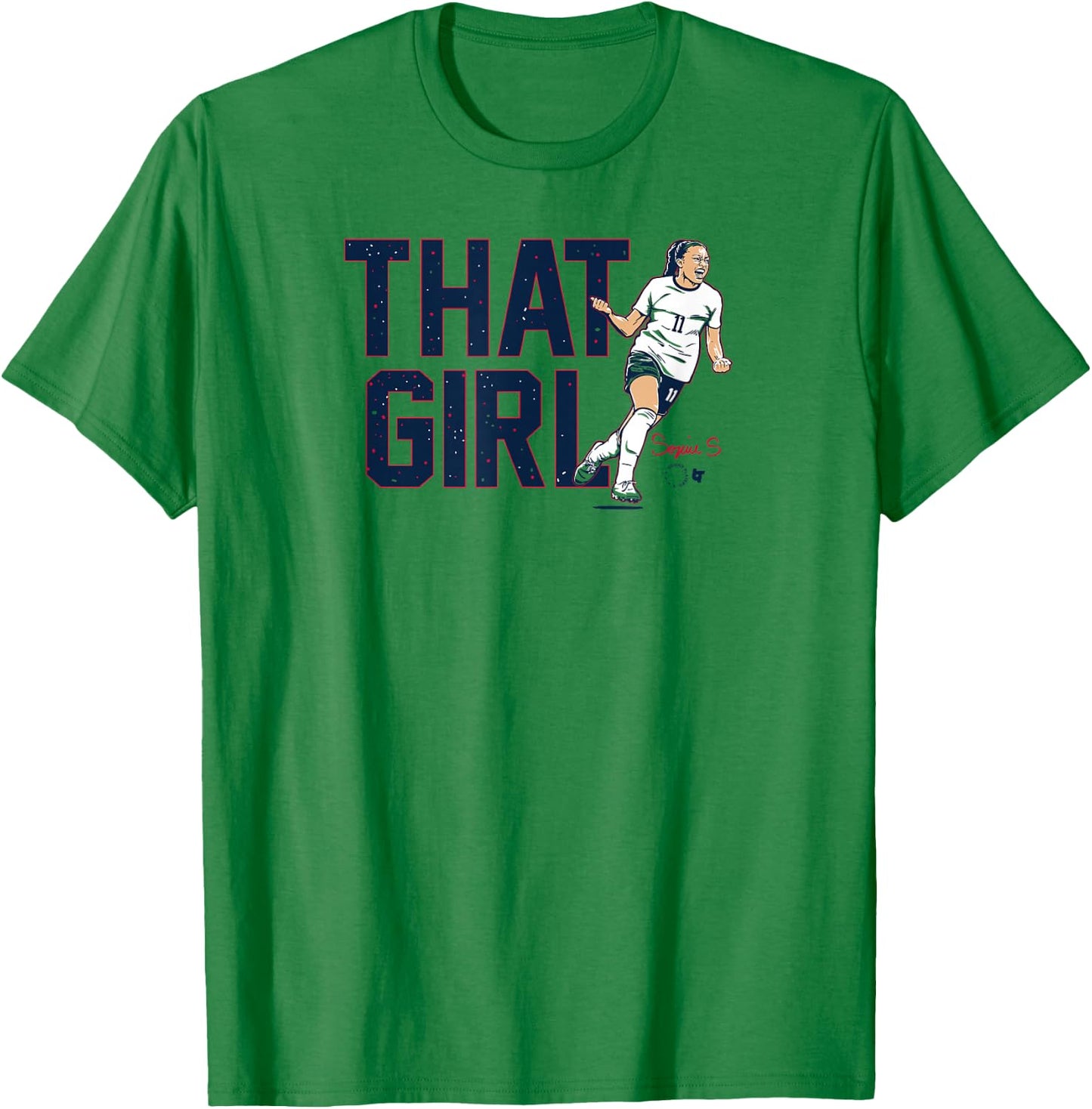 Sophia Smith - That Girl - USWNTPA - USA Soccer T-Shirt - T-Shirt | Irish Green