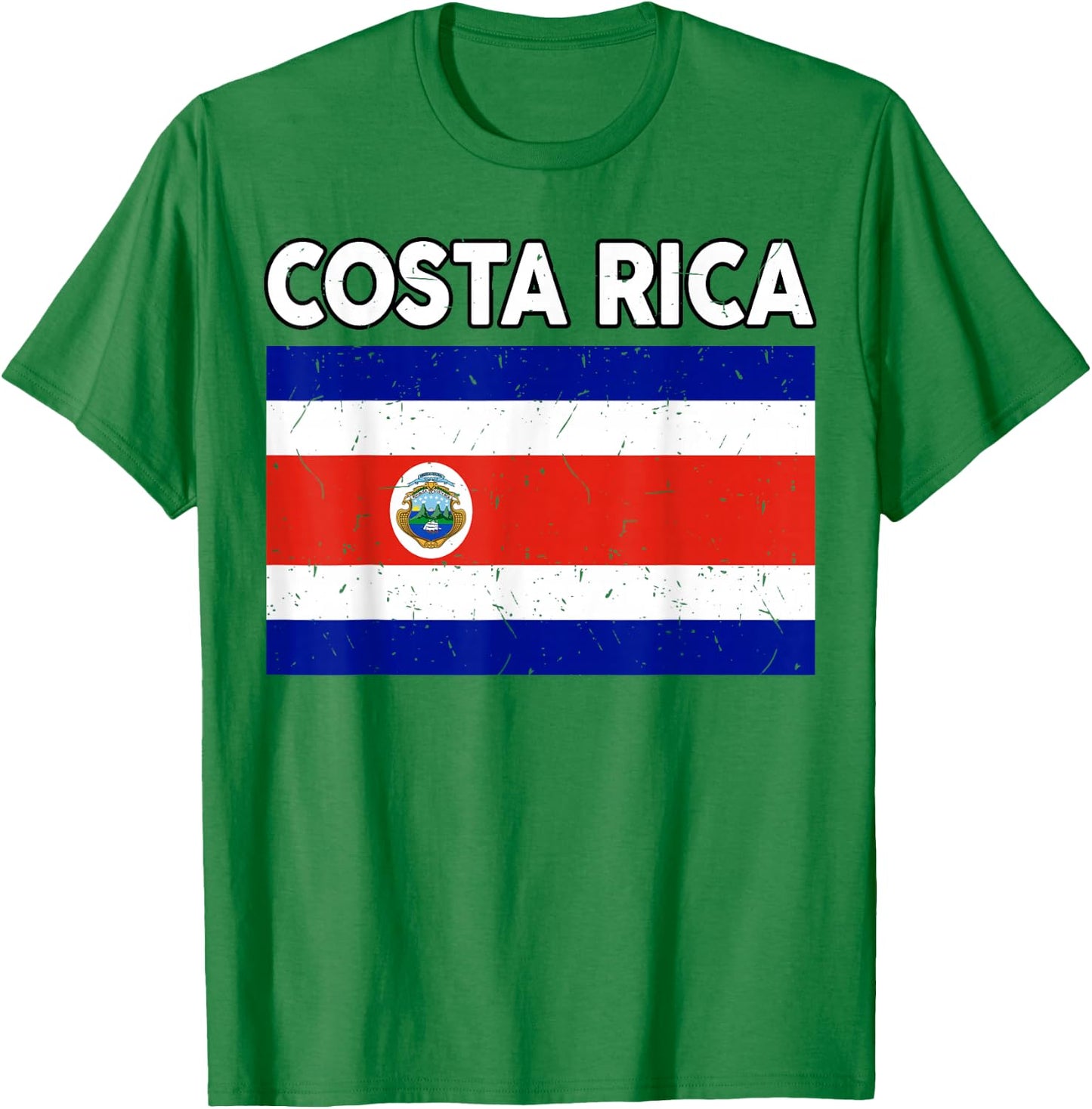 Costa Rican Flag Rica Hispanic Heritage Month Kids Men Women T-Shirt - T-Shirt | Irish Green