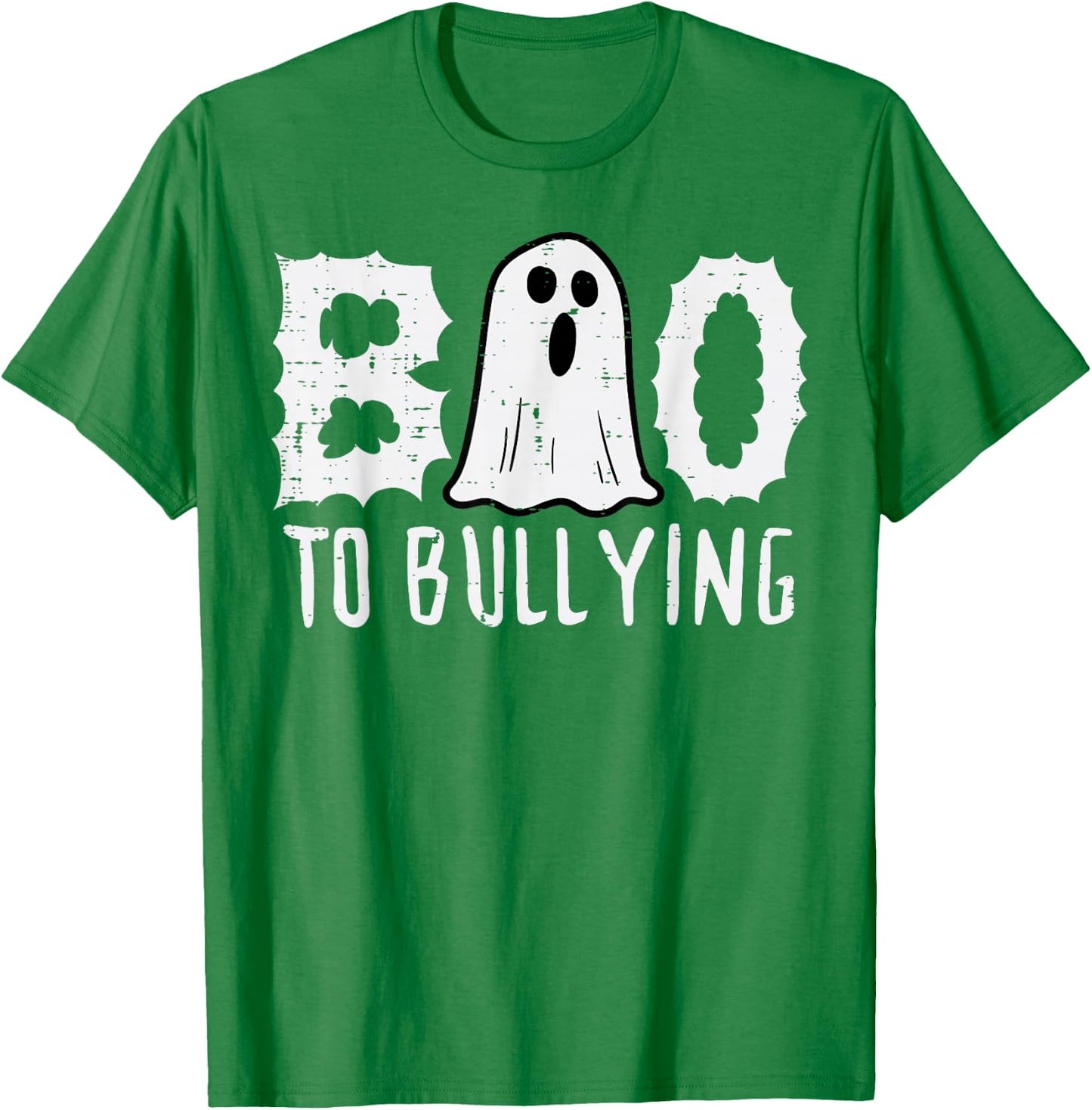 Boo To Bullying Ghost Cute Unity Day Orange Halloween Kids T-Shirt - T-Shirt | Irish Green