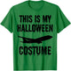 This is My Halloween Costume Funny Airplane Pilot Aviation T-Shirt - T-Shirt | Irish Green