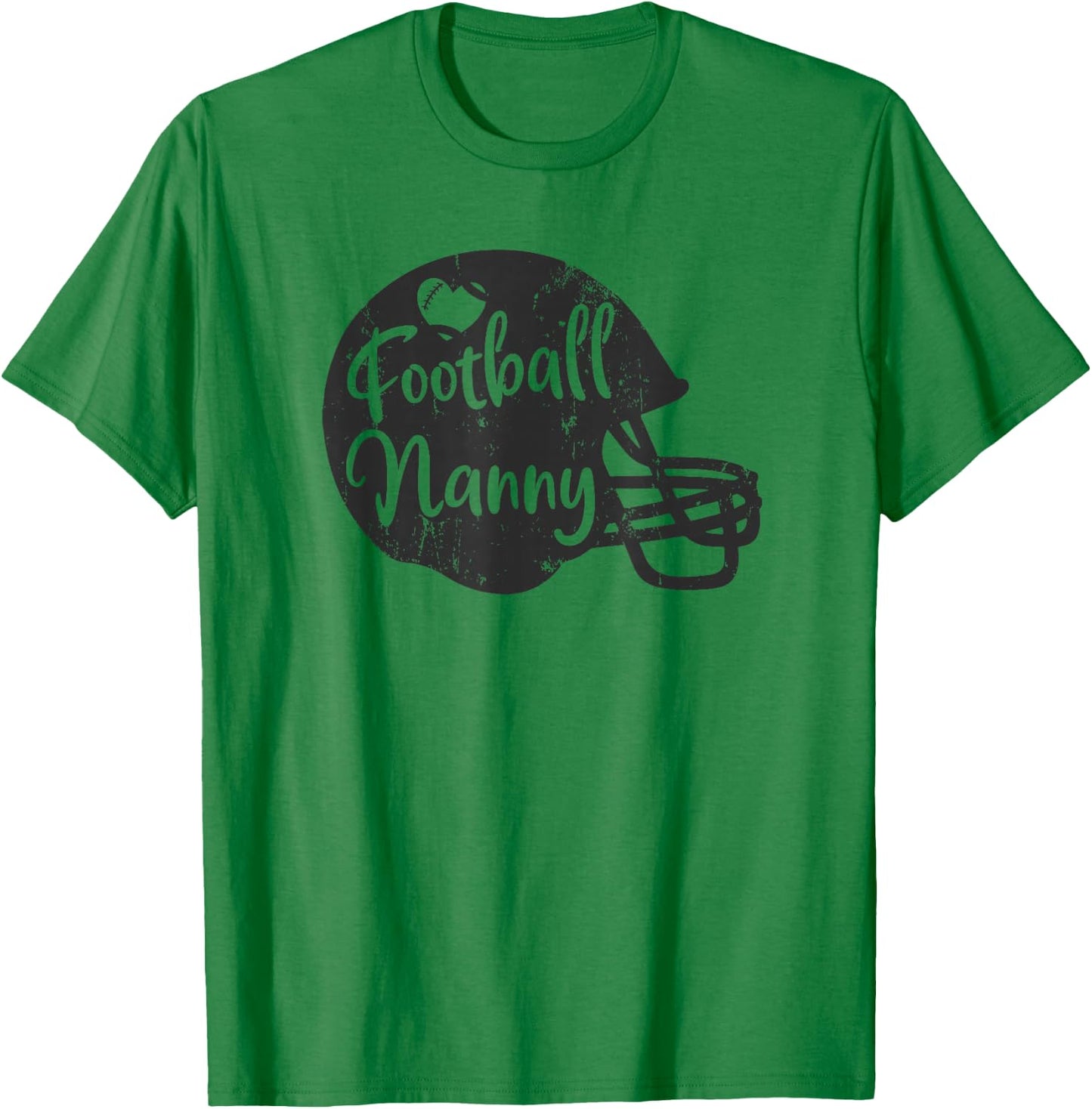 Football Nanny Fun Supportive American Football Nanny T-Shirt - T-Shirt | Irish Green