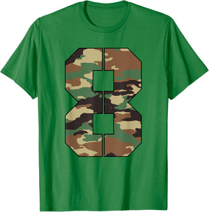 Military Theme 8th Birthday Kids 8 Year Old Boy Army T-Shirt - T-Shirt | Irish Green