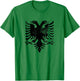 Albania Flag Patriotic Albanian Eagle T-Shirt - T-Shirt | Irish Green