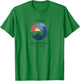 Hang 10 Catch The Waves Surfboard Surf Surfing T-Shirt - T-Shirt | Irish Green
