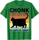 Black Cat-Shirt Chonk Cat Funny Cat Meme Momma Dad Vintage T-Shirt - T-Shirt | Irish Green