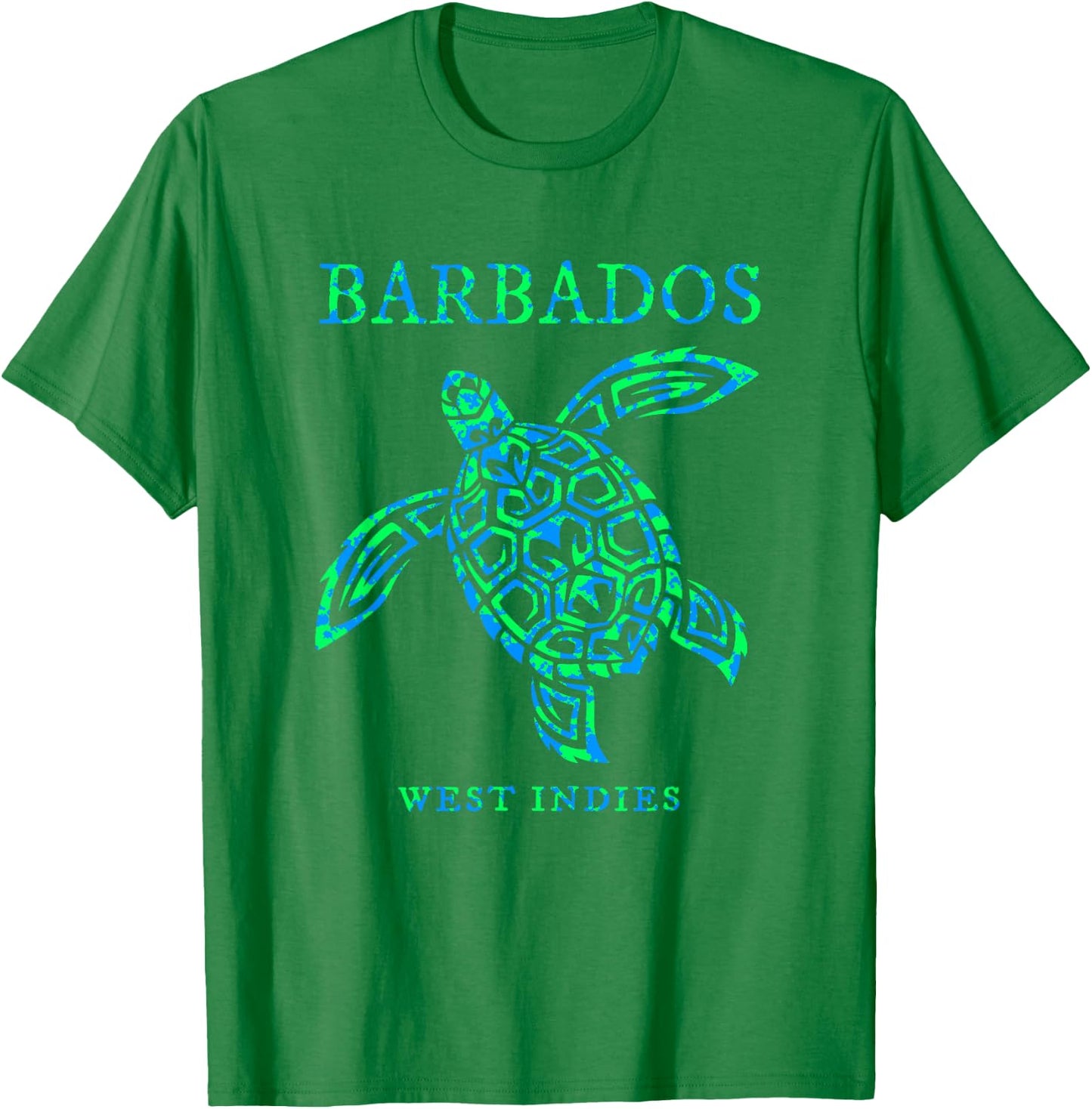 Barbados Sea Turtle Boys Girls Vacation Souvenir T-Shirt - T-Shirt | Irish Green
