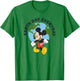 Disney Mickey And Friends Earth Day Every Day Globe Portrait T-Shirt - T-Shirt | Irish Green