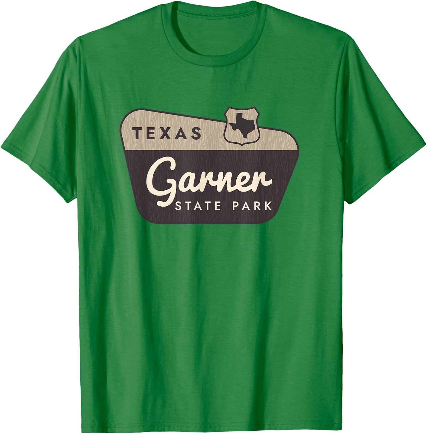Garner State Park Texas TX Welcome Sign Vacation T-Shirt - T-Shirt | Irish Green