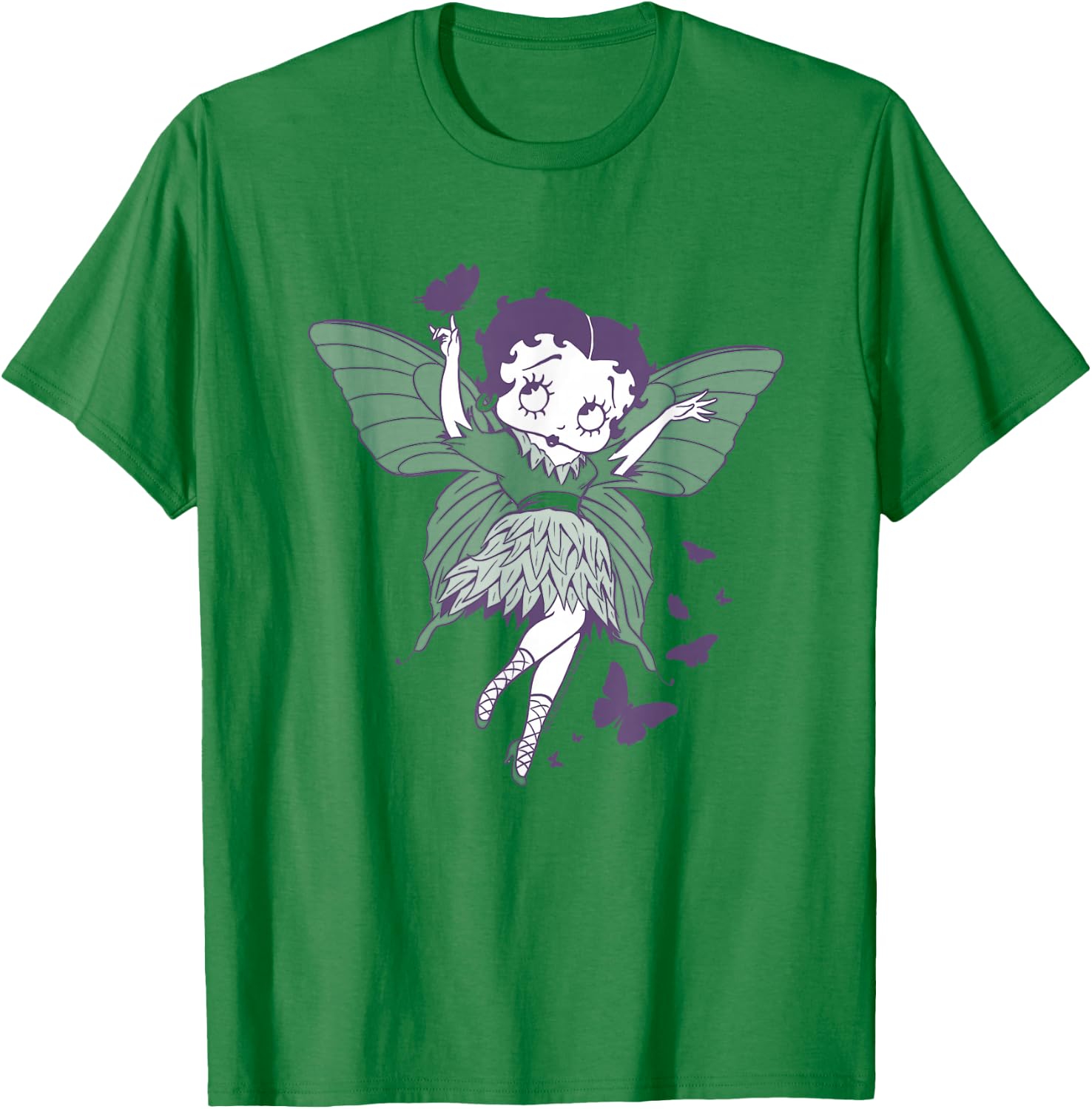 Betty Boop Butterfly Fairy T-Shirt - T-Shirt | Irish Green