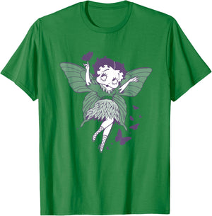 Betty Boop Butterfly Fairy T-Shirt - T-Shirt | Irish Green