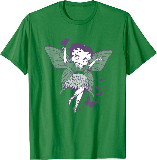 Betty Boop Butterfly Fairy T-Shirt - T-Shirt | Irish Green