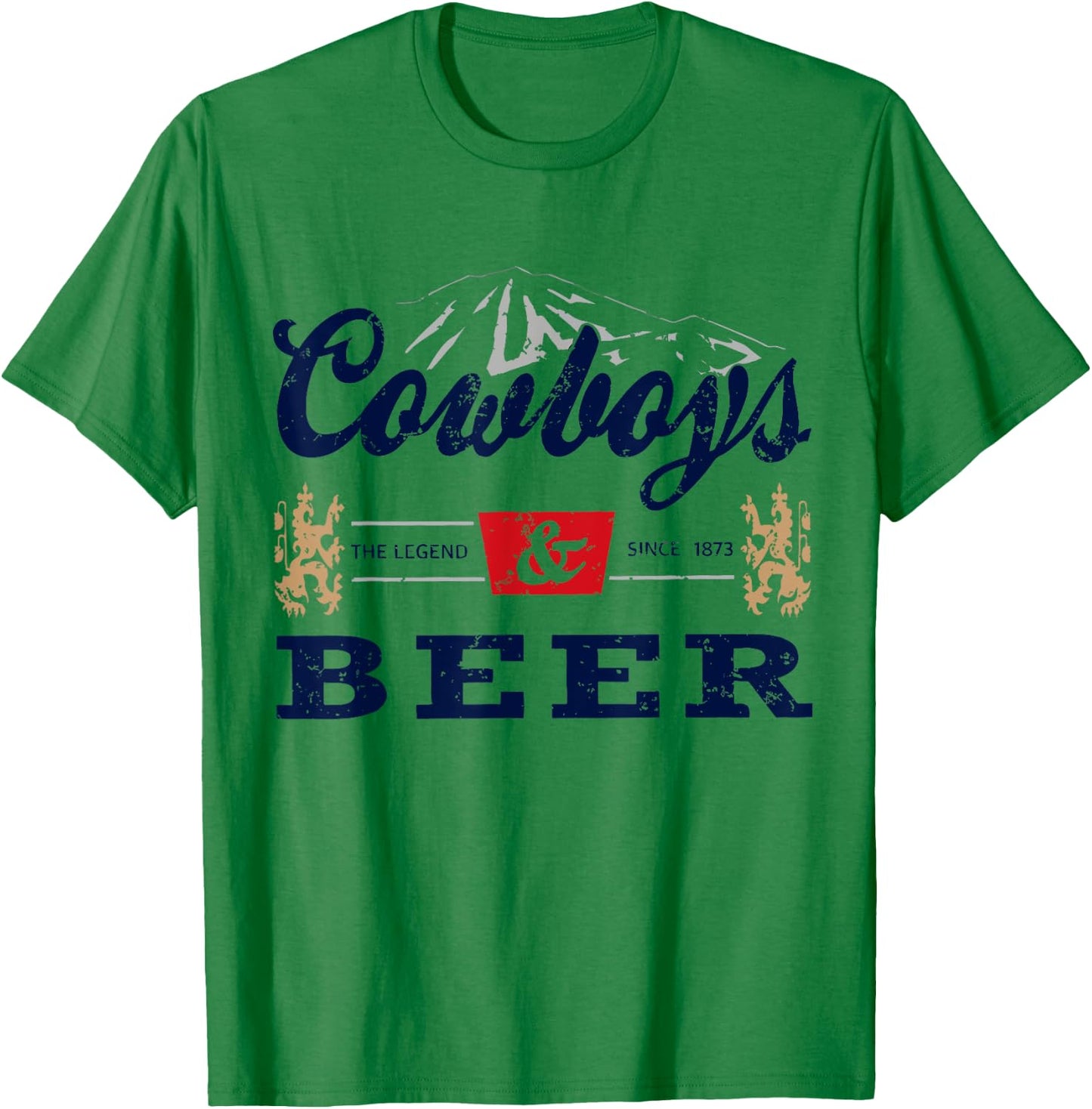 Cowboys And Beer Outfit Rodeo Western Country T-Shirt - T-Shirt | Irish Green