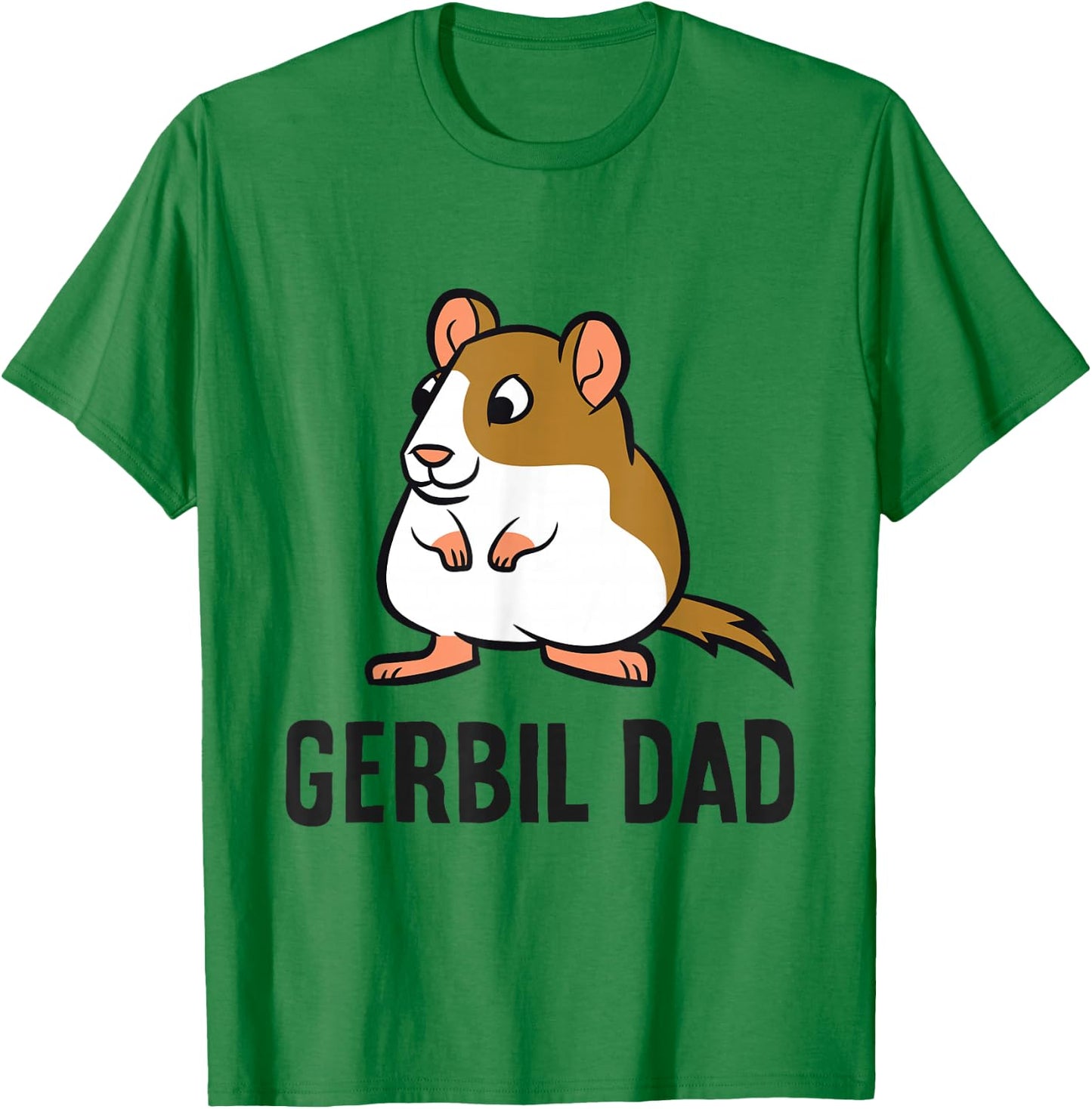 Gerbil Papa Funny Gerbil Dad T-Shirt - T-Shirt | Irish Green