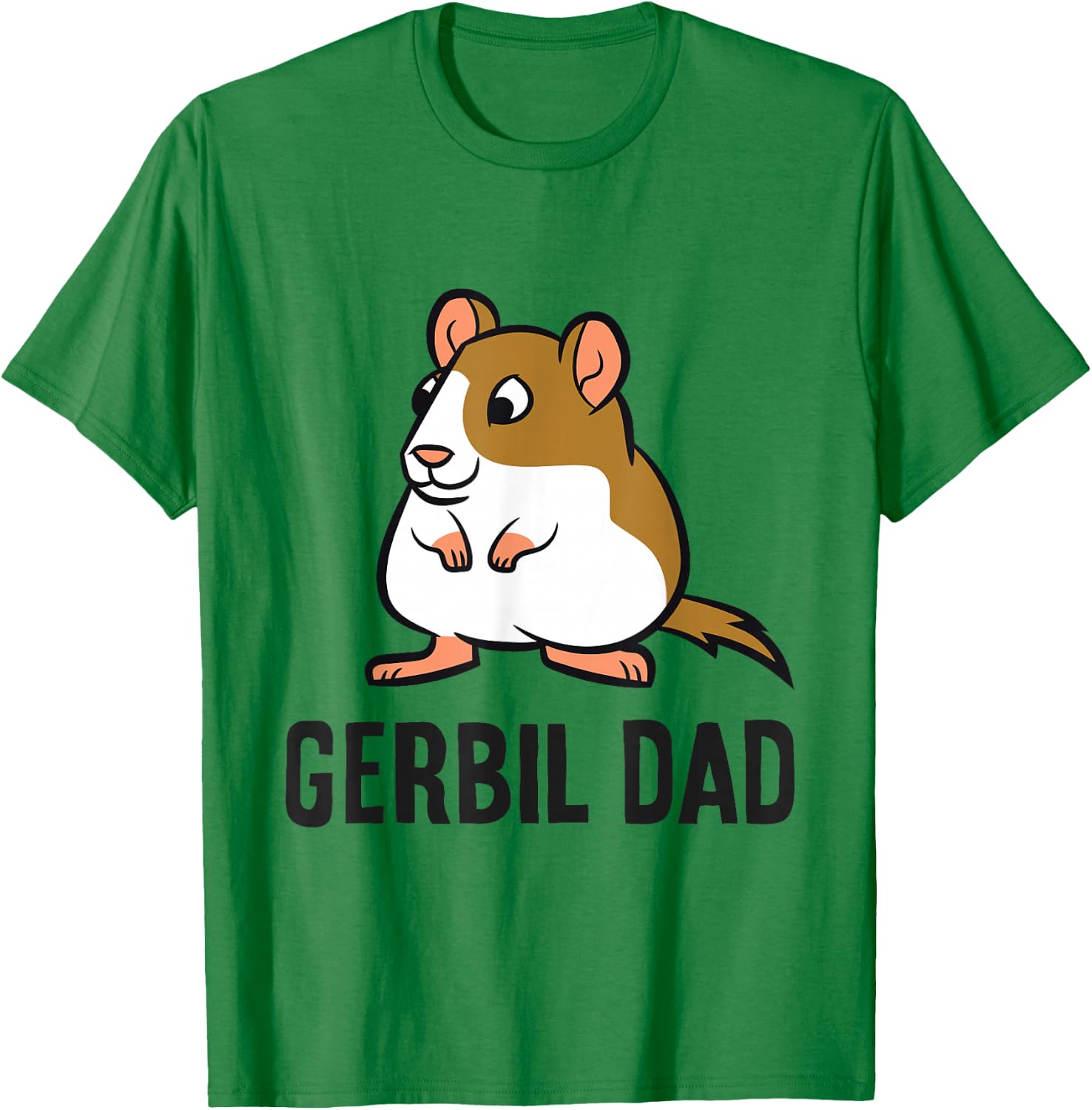 Gerbil Papa Funny Gerbil Dad T-Shirt - T-Shirt | Irish Green