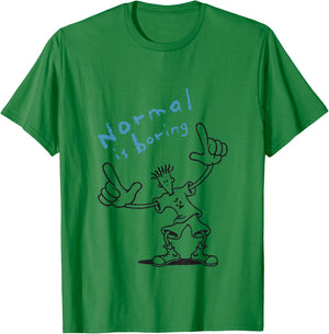 Fido Dido Points Normal Is Boring T-Shirt - T-Shirt | Irish Green
